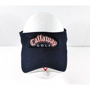 Callaway Golf Hat Sun Visor Blue Hook & Loop Adjustable